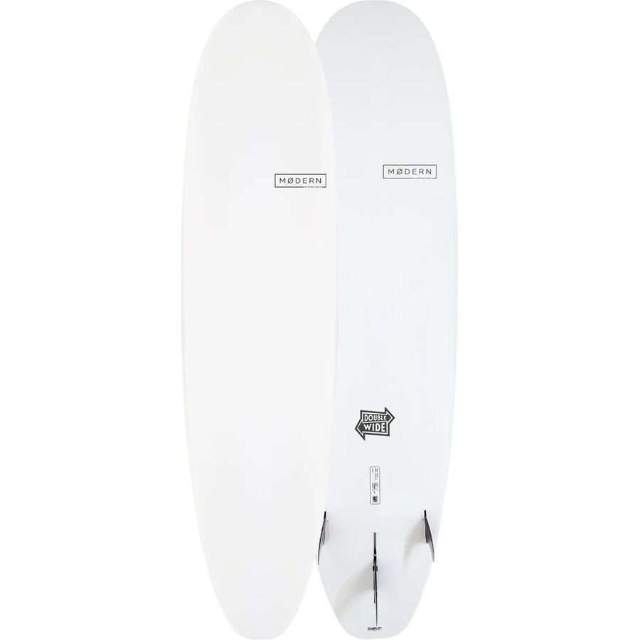 Modern Surfboards Double Wide Epoxy Soft Longboard Clear