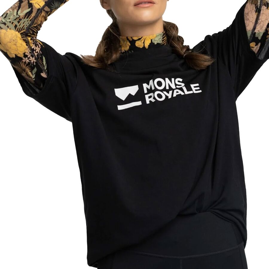 Mons Royale Icon Logo T-Shirt - Women's Black