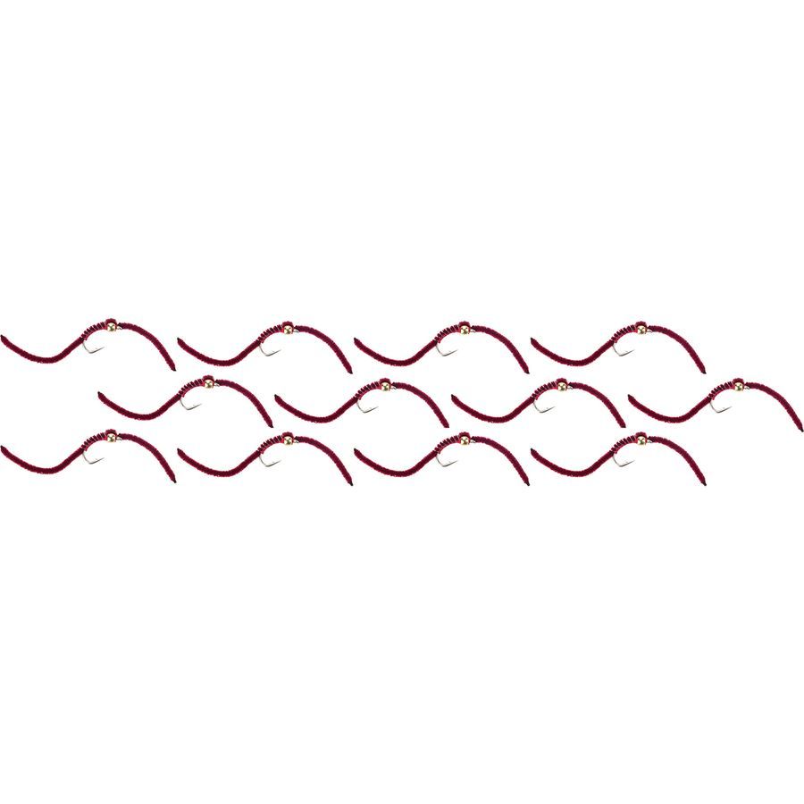 Montana Fly Company BH San Juan - 12-Pack Blood Red