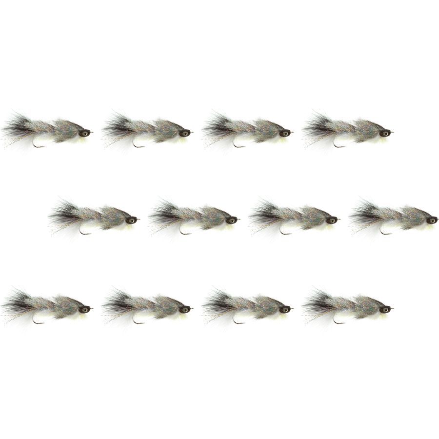 Montana Fly Company Coffey's Articulated Sparkle Minnow - 12 Pack Smoke