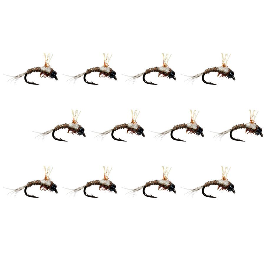 Montana Fly Company Duane's BH Butt Crack Baetis - 12-Pack Brown