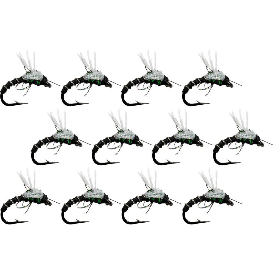 Montana Fly Company Duane's Butt Crack Midge - 12-Pack Black