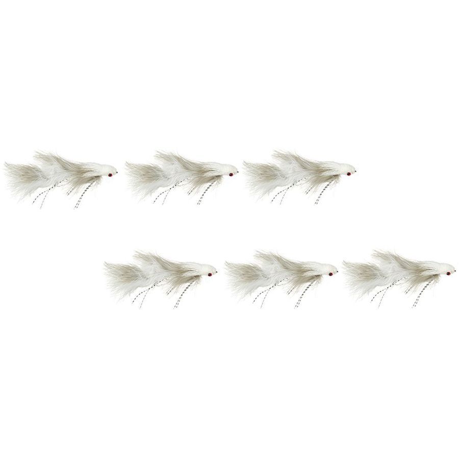 Montana Fly Company Galloup's Menage A Dungeon - 6 Pack White/Grey