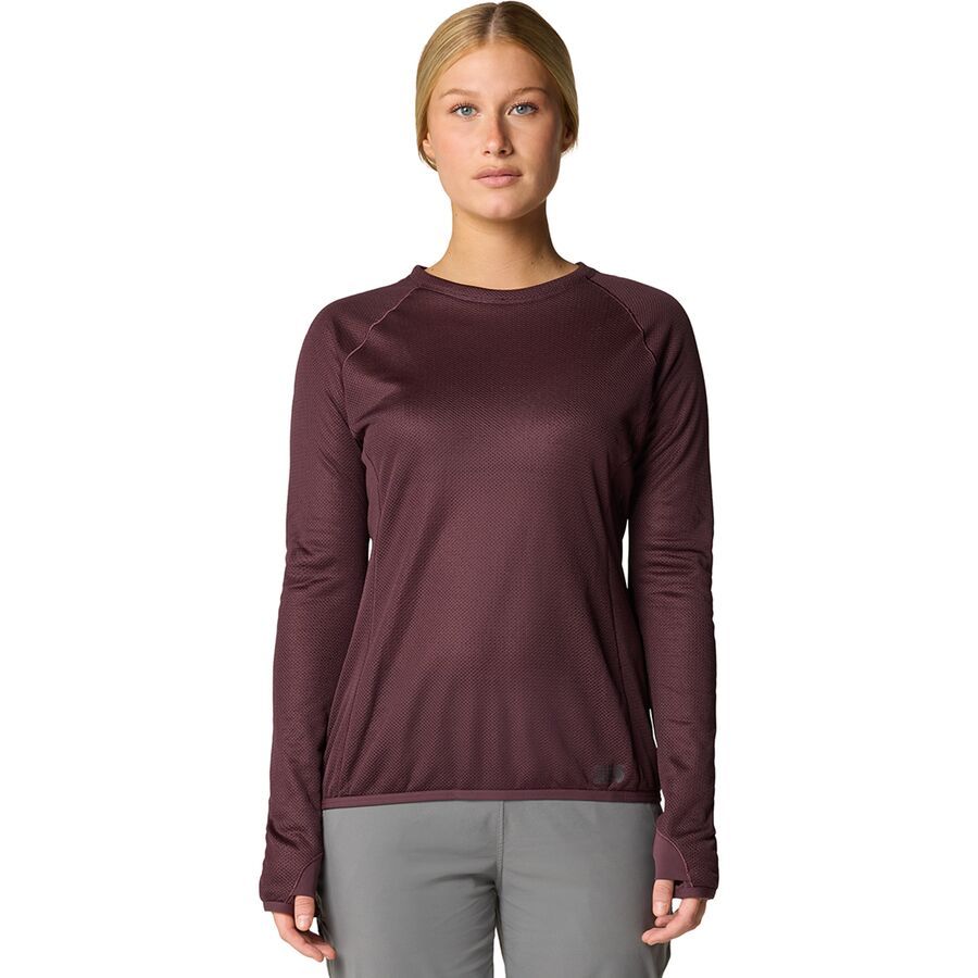 Mountain Hardwear AirMesh Long-Sleeve Crew Top - Women's Blackberry
