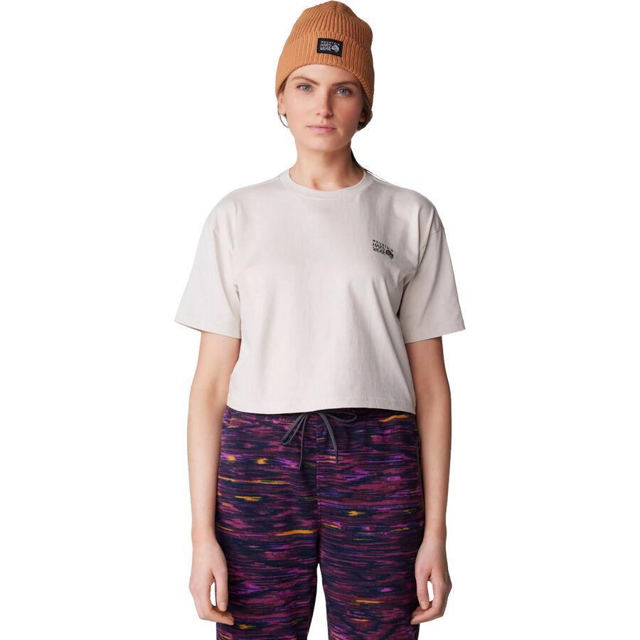 Mountain Hardwear Box Logo Boxy Crop Short-Sleeve Top - Women's Talc
