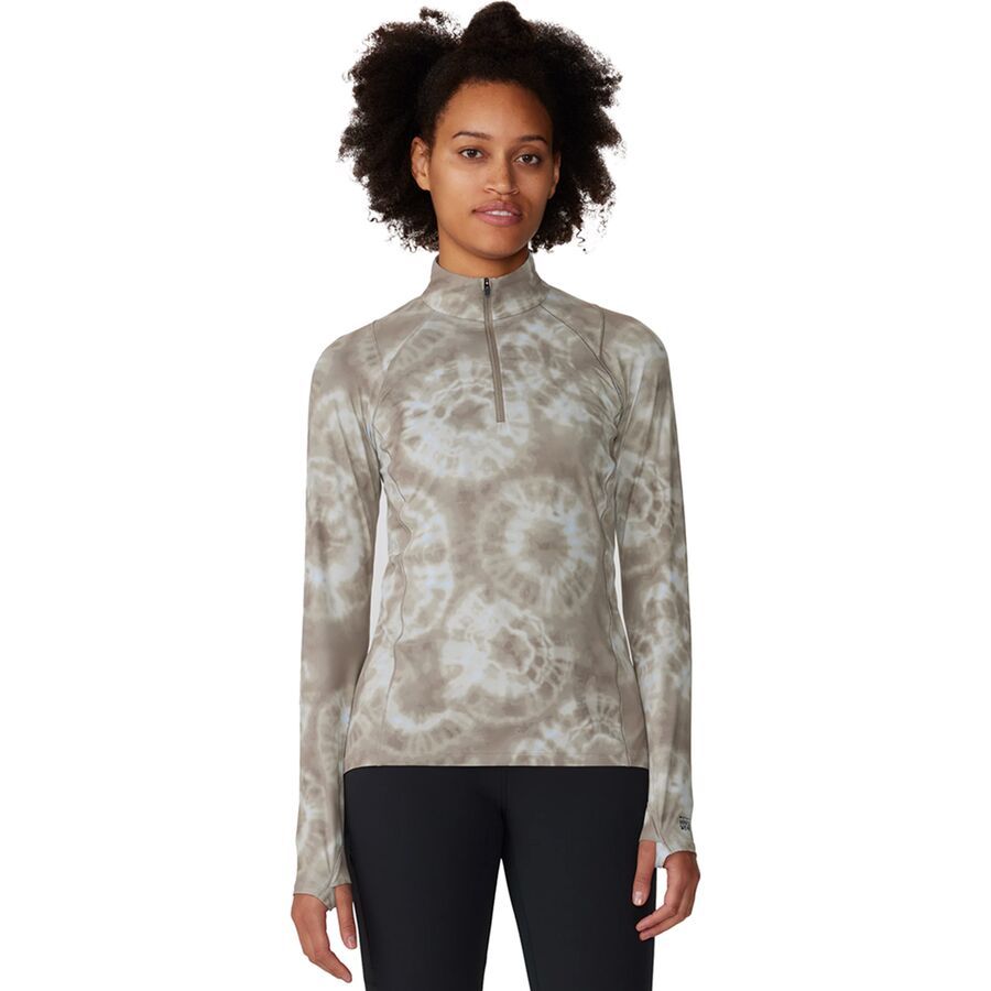 Mountain Hardwear Crater Lake Half-Zip Top - Women's Dunes Spore Dye Print