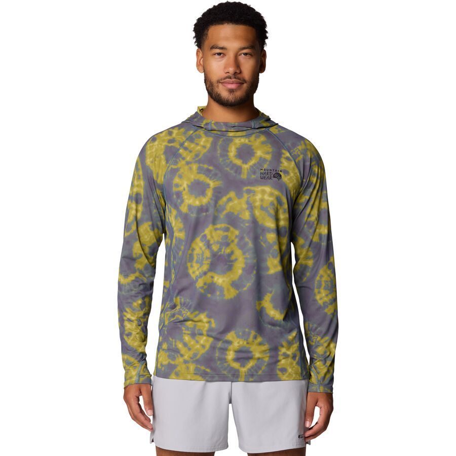 Mountain Hardwear Crater Lake Hoodie - Men's Adriatic Blue Spore Dye Print