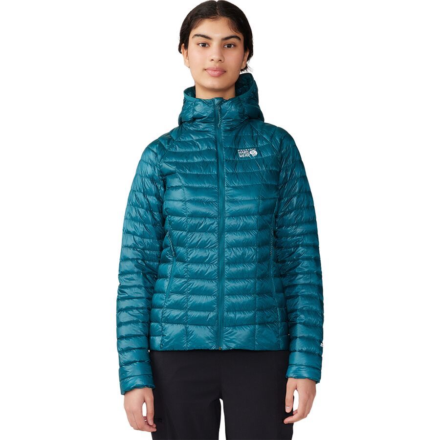 Mountain Hardwear Ghost Whisperer Hooded Down Jacket - Women's Jack Pine