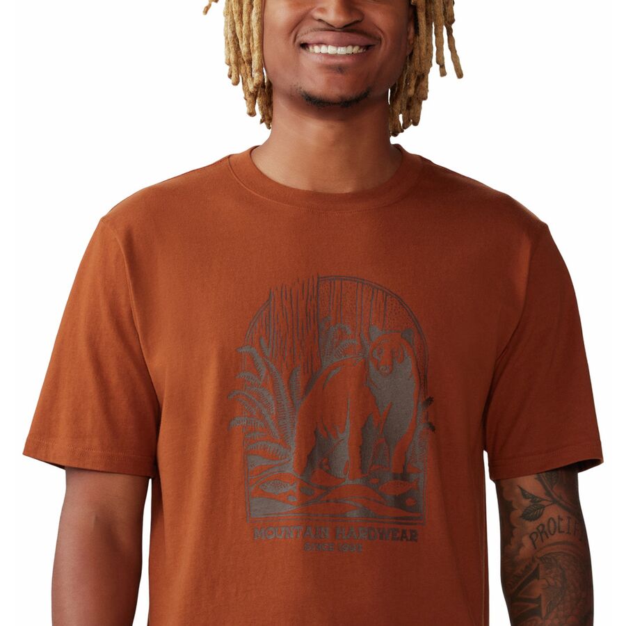 Mountain Hardwear Grizzly Bear Short-Sleeve T-Shirt - Men's Iron Oxide