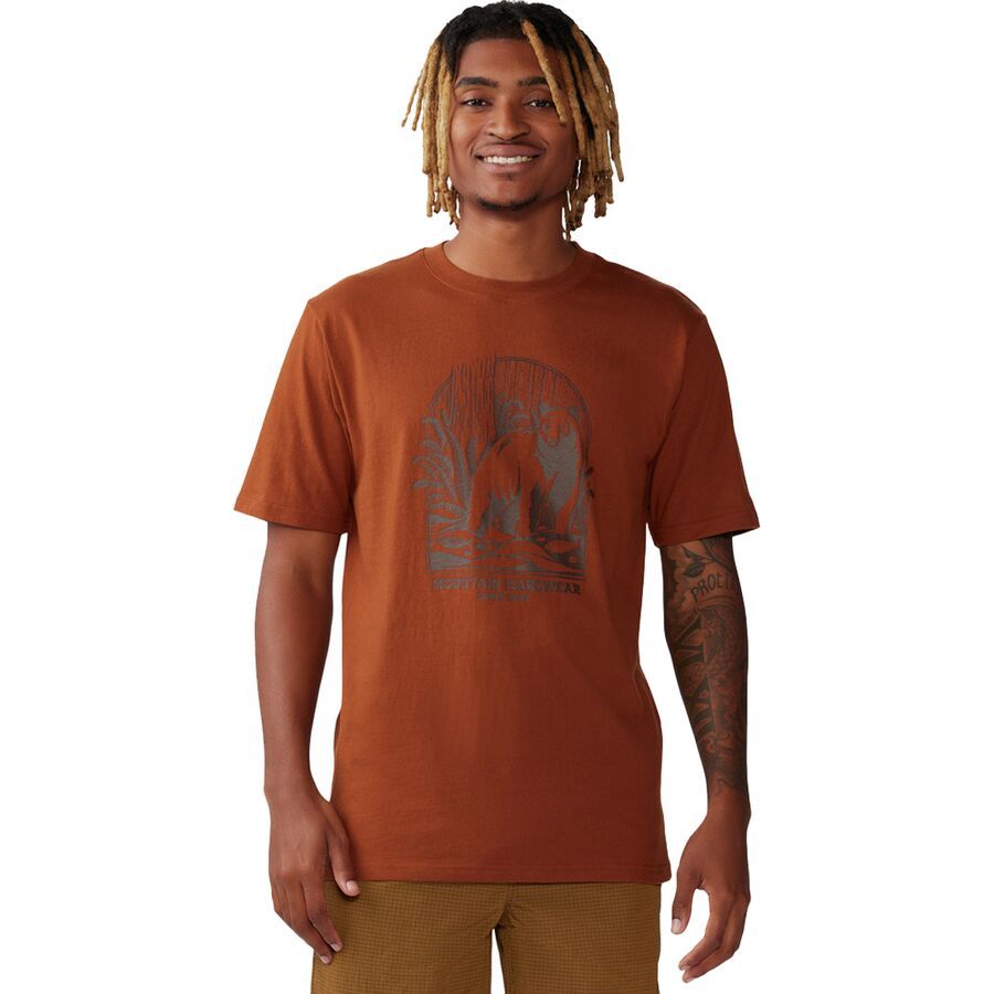 Mountain Hardwear Grizzly Bear Short-Sleeve T-Shirt - Men's Iron Oxide