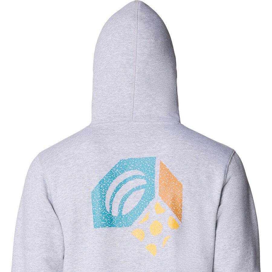 Mountain Hardwear Hardwear Tri-Color Logo Hoodie - Men's Hardwear Grey Heather