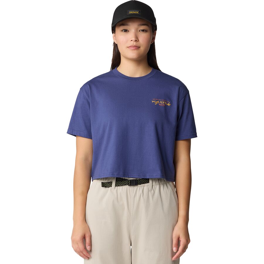 Mountain Hardwear High Altitude Boxy Crop Short-Sleeve Top - Women's Lapis Dusk