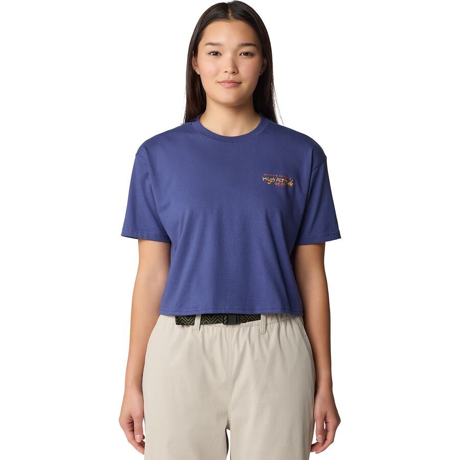 Mountain Hardwear High Altitude Boxy Crop Short-Sleeve Top - Women's Lapis Dusk