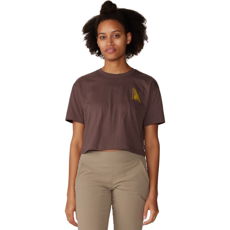 Mountain Hardwear Jagged Peak Boxy Crop Short-Sleeve Top - Women's Carob
