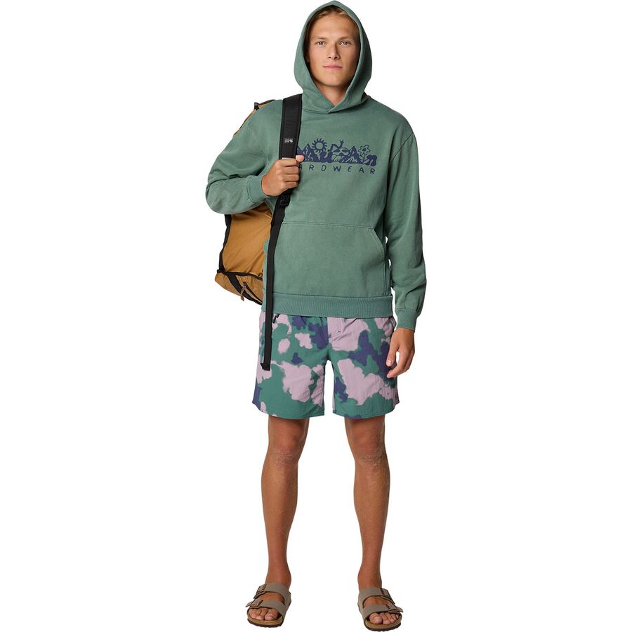 Mountain Hardwear MHW Mountains Collab Hoodie - Men's Blue Pine