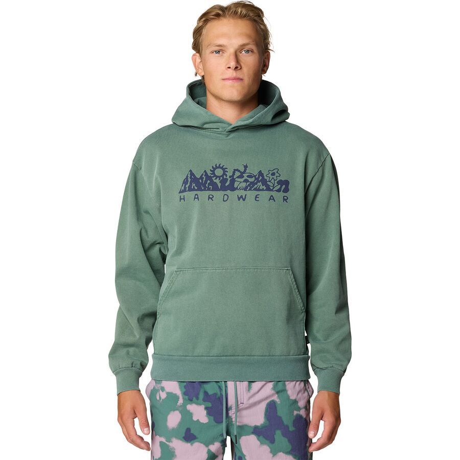 Mountain Hardwear MHW Mountains Collab Hoodie - Men's Blue Pine