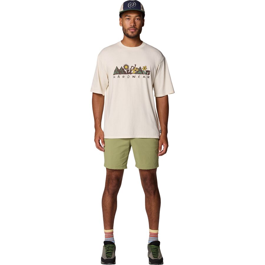 Mountain Hardwear MHW Sun Stash Collab Short-Sleeve Shirt - Men's Stone
