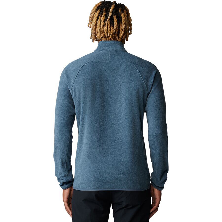 Mountain Hardwear Microchill 1/4-Zip Pullover - Men's Montauk Blue Heather