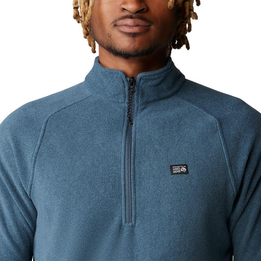 Mountain Hardwear Microchill 1/4-Zip Pullover - Men's Montauk Blue Heather