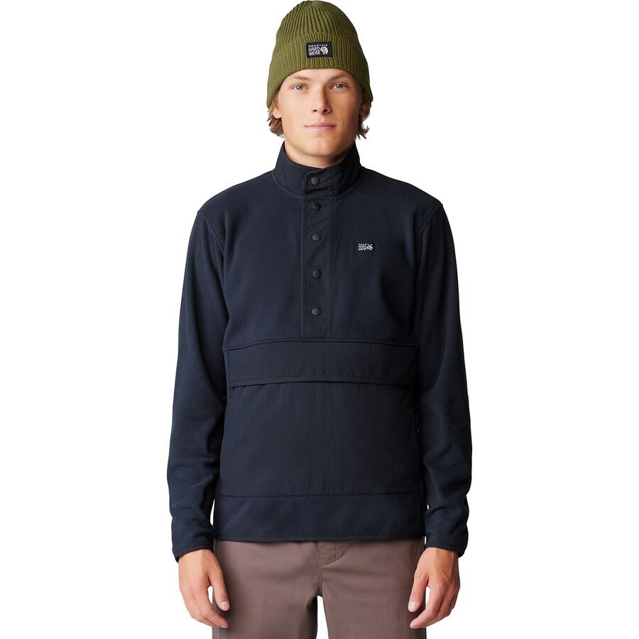 Mountain Hardwear Microchill Snap Pullover - Men's Black