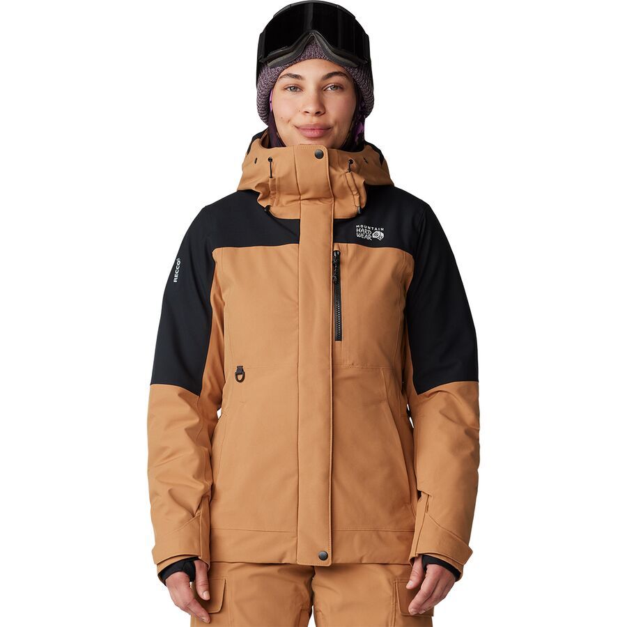 Mountain Hardwear Powder Maven Jacket - Women's Copper Clay/Black