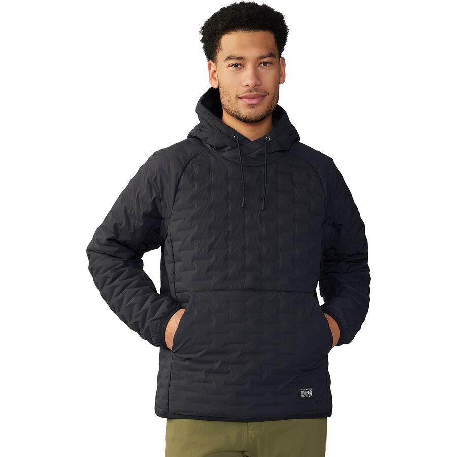 Mountain Hardwear Stretchdown Light Pullover Hoodie - Men's Black