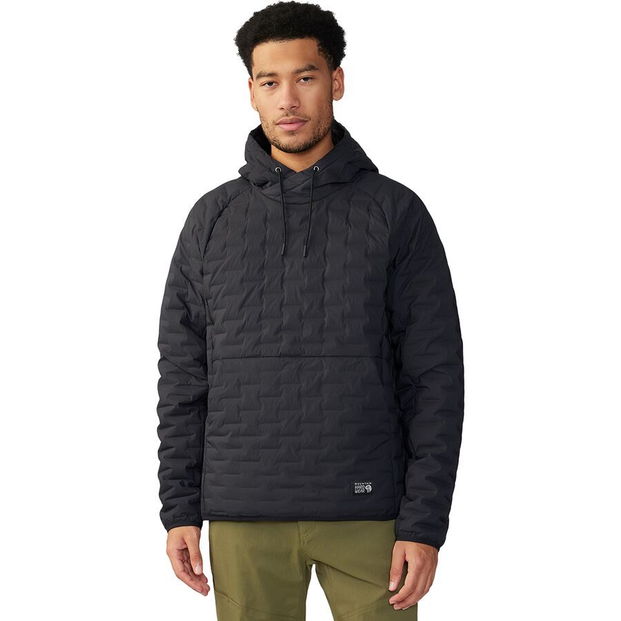 Mountain Hardwear Stretchdown Light Pullover Hoodie - Men's Black