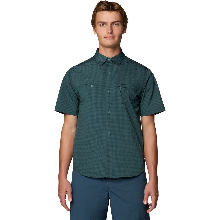 Mountain Hardwear Stryder Short-Sleeve Shirt - Men's Blue Pine Ripstop