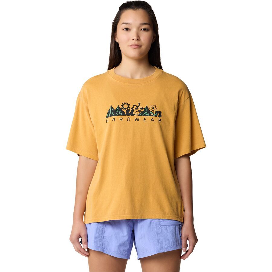 Mountain Hardwear Sun Stash Collab Crop Short-Sleeve Top - Women's Sundown Gold
