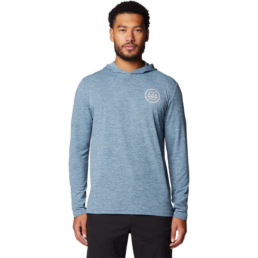 Mountain Hardwear Sunblocker Hoodie - Men's Adriatic Blue Heather