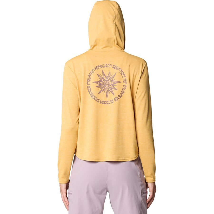 Mountain Hardwear Sunblocker Long Sleeve Hoodie - Women's Sundown Gold Heather