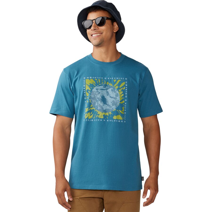 Mountain Hardwear Tie Dye Earth Short-Sleeve T-Shirt - Men's Baltic Blue