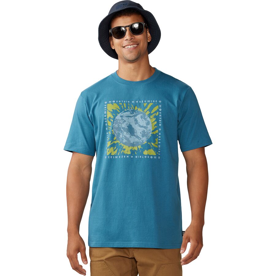 Mountain Hardwear Tie Dye Earth Short-Sleeve T-Shirt - Men's Baltic Blue