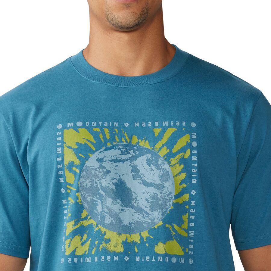 Mountain Hardwear Tie Dye Earth Short-Sleeve T-Shirt - Men's Baltic Blue