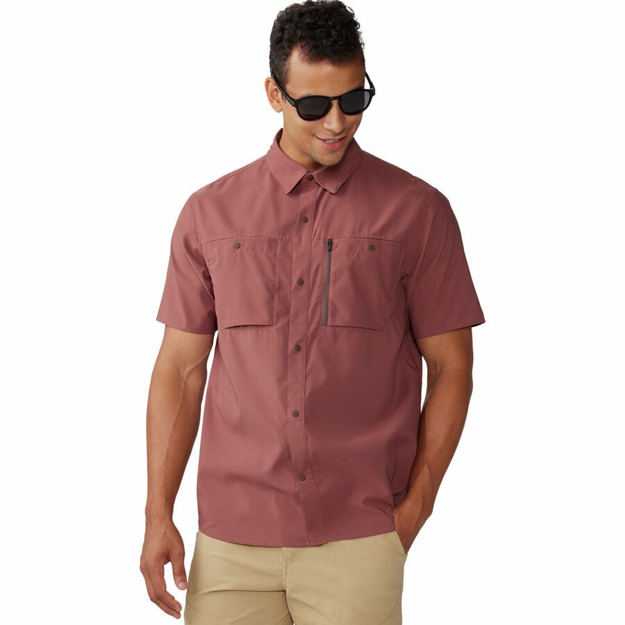 Mountain Hardwear Trail Sender Short-Sleeve Shirt - Men's Clay Earth