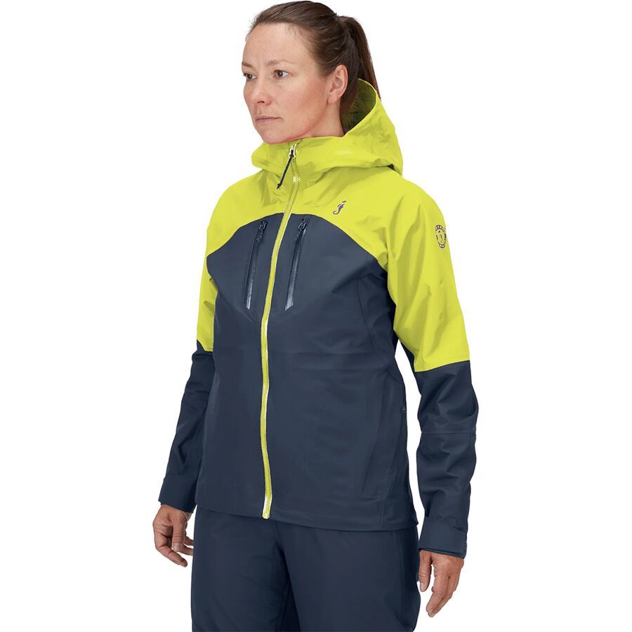 Mustang Survival Taku Waterproof Jacket - Women's Admiral/Mahi Yellow