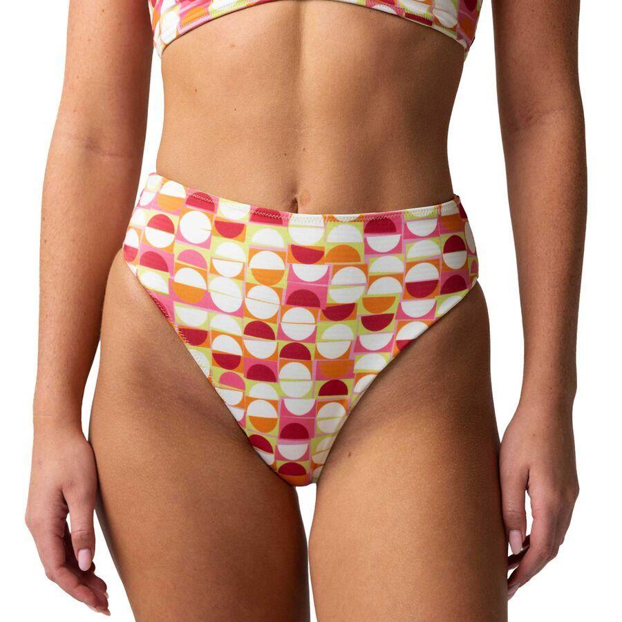 Nani Swimwear Reversible High Leg Bikini Bottom - Women's Citrus