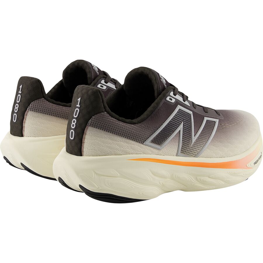 New Balance Fresh Foam 1080v14 Shoe - Men's Black Cement/Angora/Hot Mango
