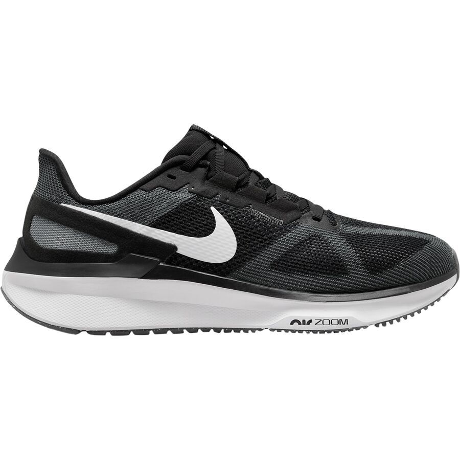 Nike Air Zoom Structure 25 Running Shoe - Men's Black/White-Iron Grey