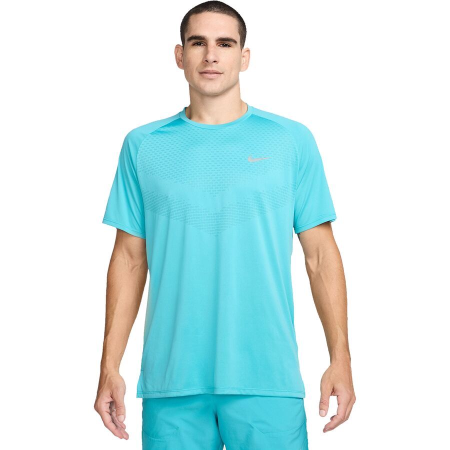 Nike Dri-FIT ADV Stride Short-Sleeve Top - Men's Dusty Cactus/Reflective Silv