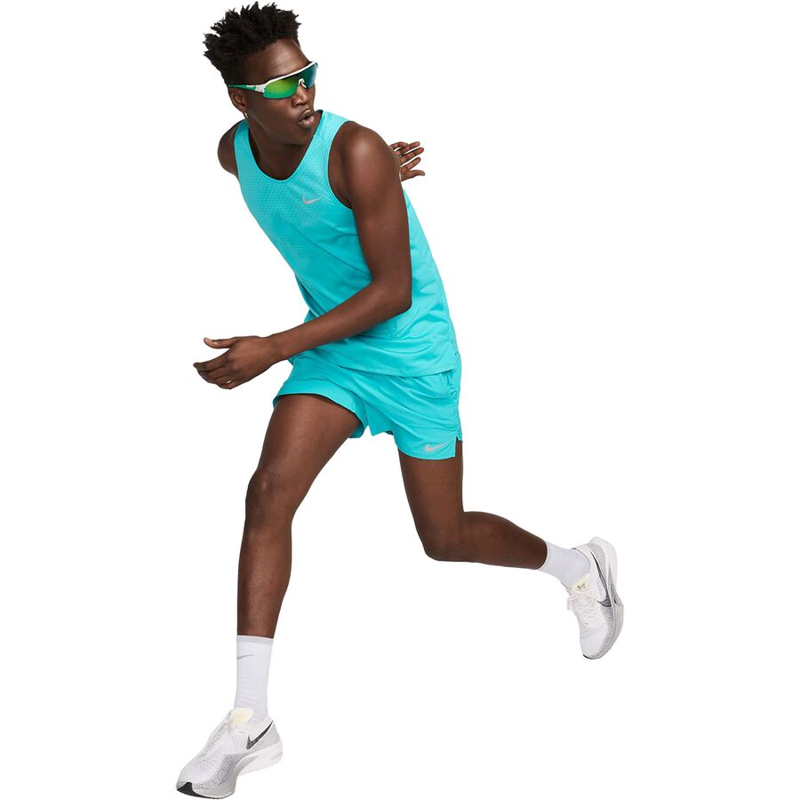 Nike Dri-FIT ADV Stride Tank Top - Men's Dusty Cactus/Reflective Silv