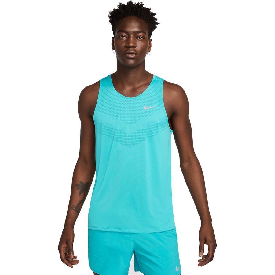Nike Dri-FIT ADV Stride Tank Top - Men's Dusty Cactus/Reflective Silv