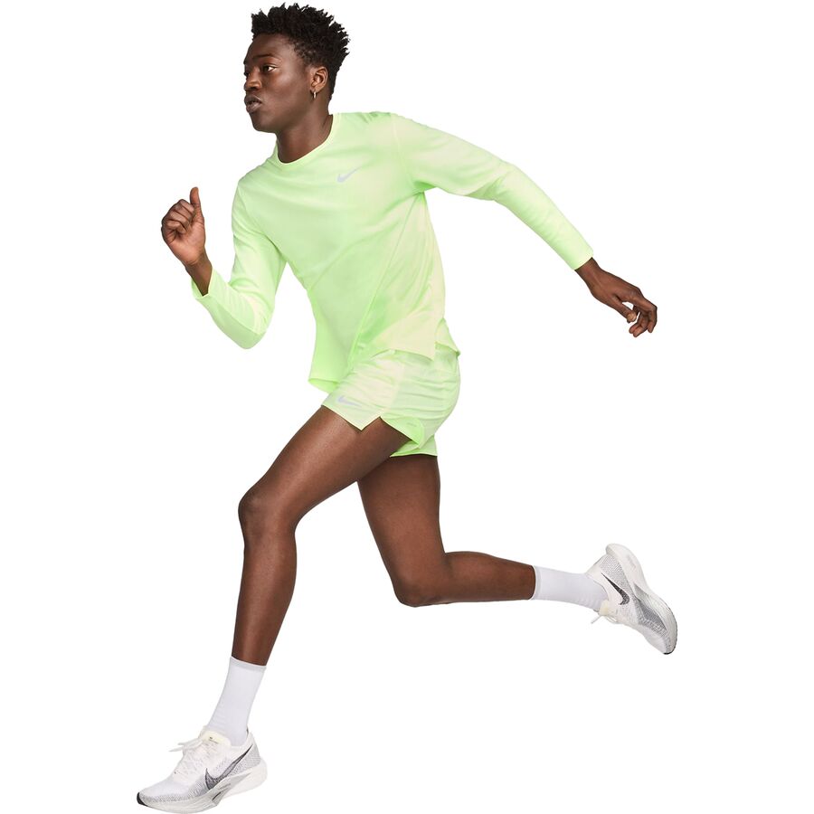 Nike Dri-Fit Stride 5in BF Short - Men's Barely Volt/Barely Volt/Reflective Silv