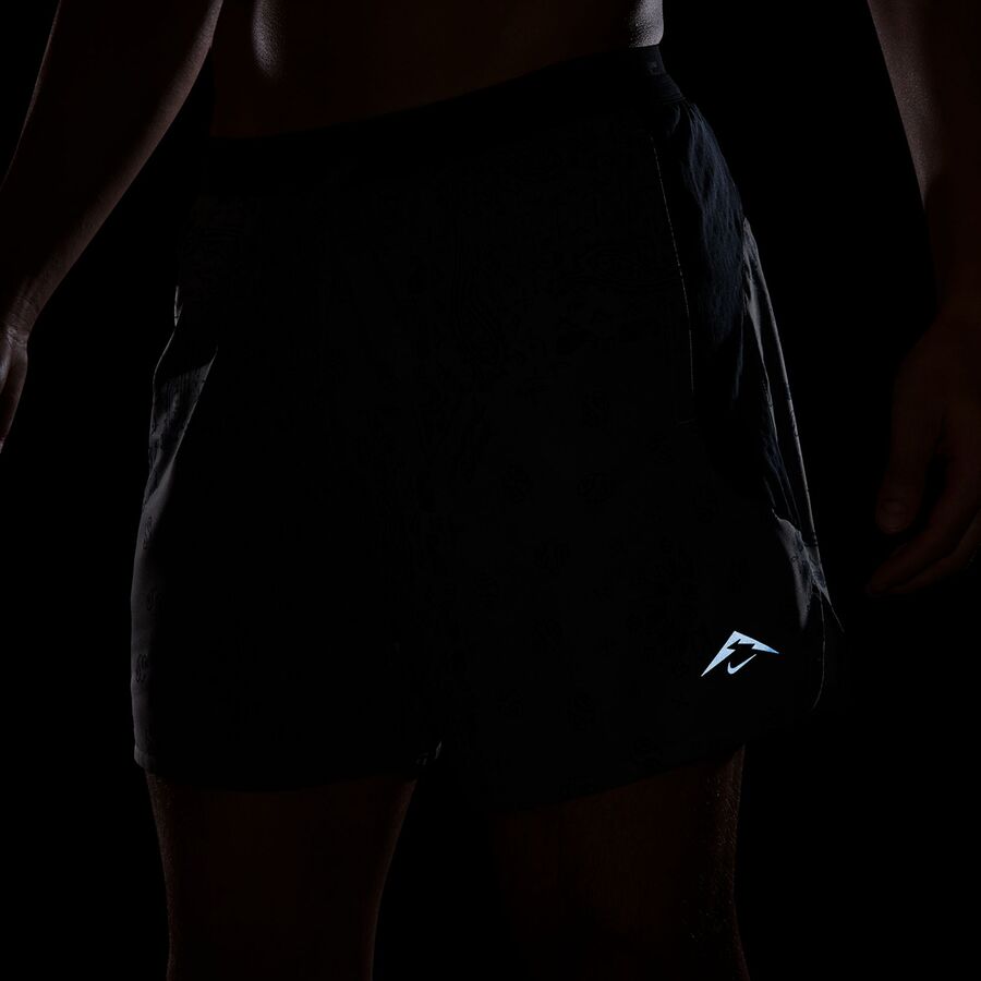 Nike Dri-FIT Trail AOP 6in Brief Short - Men's Cave Stone/Black/Black