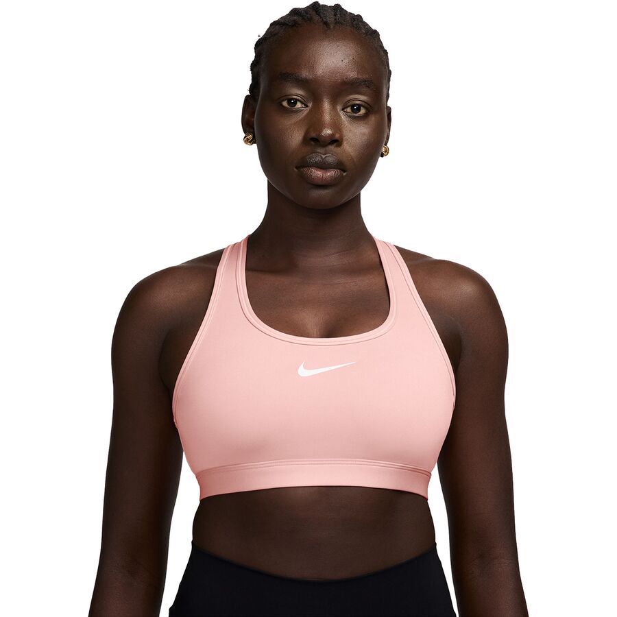 Nike Swoosh Med Sports Bra - Women's Atmosphere/Atmosphere/White