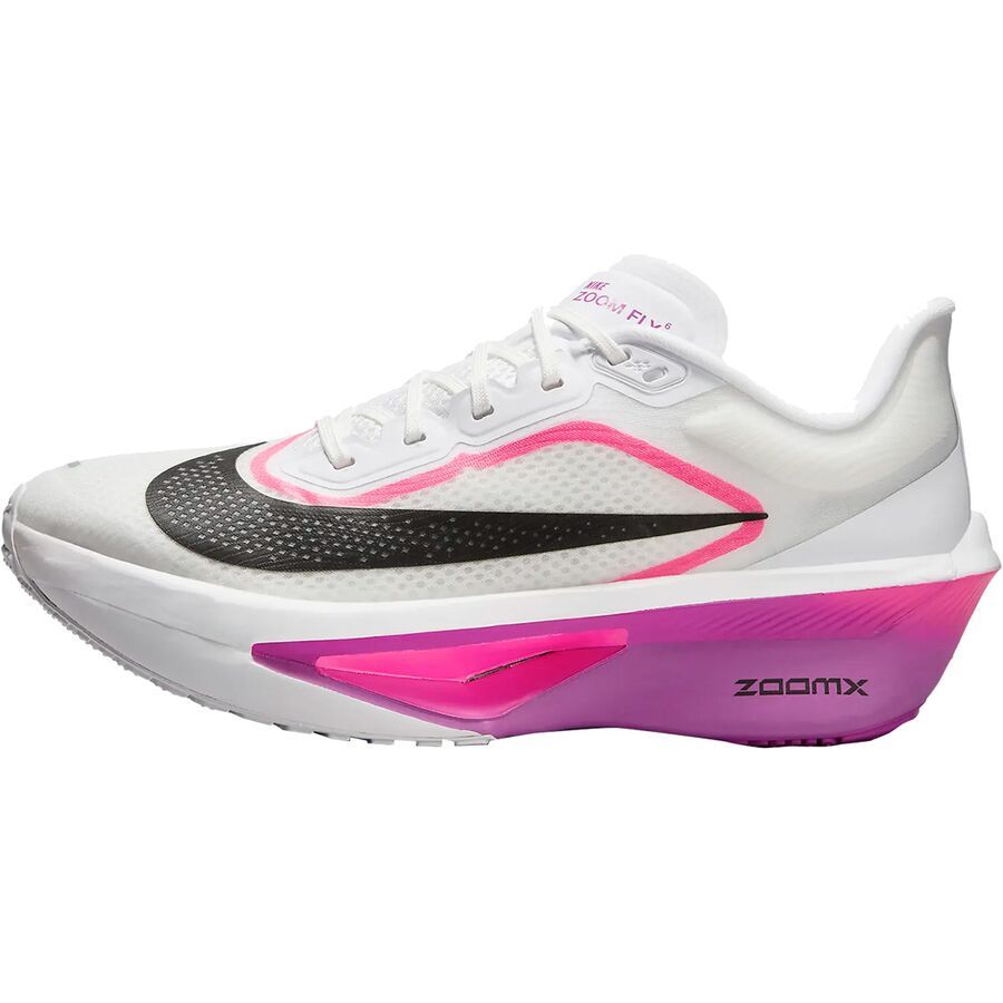 Nike Zoom Fly 6 Running Shoe - Women's White/Black-Vivid Grape-Hyper Pink