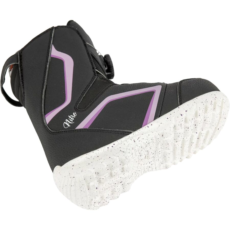 Nitro Droid BOA Snowboard Boot - 2022 - Kids' Black/Purple/White