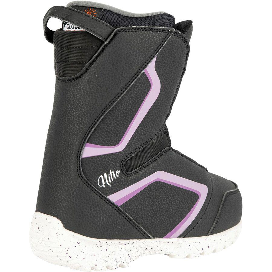 Nitro Droid BOA Snowboard Boot - 2022 - Kids' Black/Purple/White