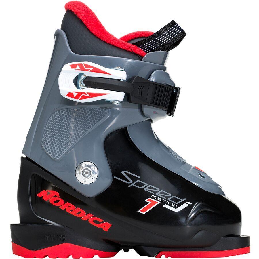Nordica Speedmachine J1 Ski Boot - 2025 - Kids' Black/Anthracite/Red