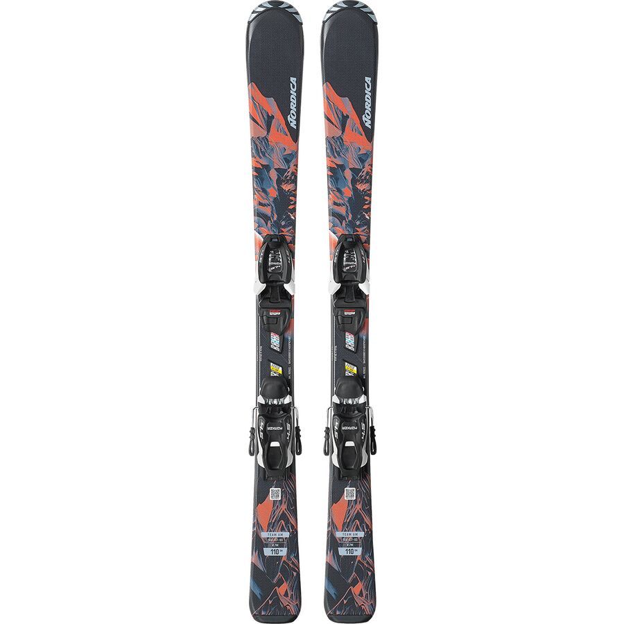 Nordica Team AM FDT + J4.5 Ski - 2025 - Kids' Black/Red/Blue